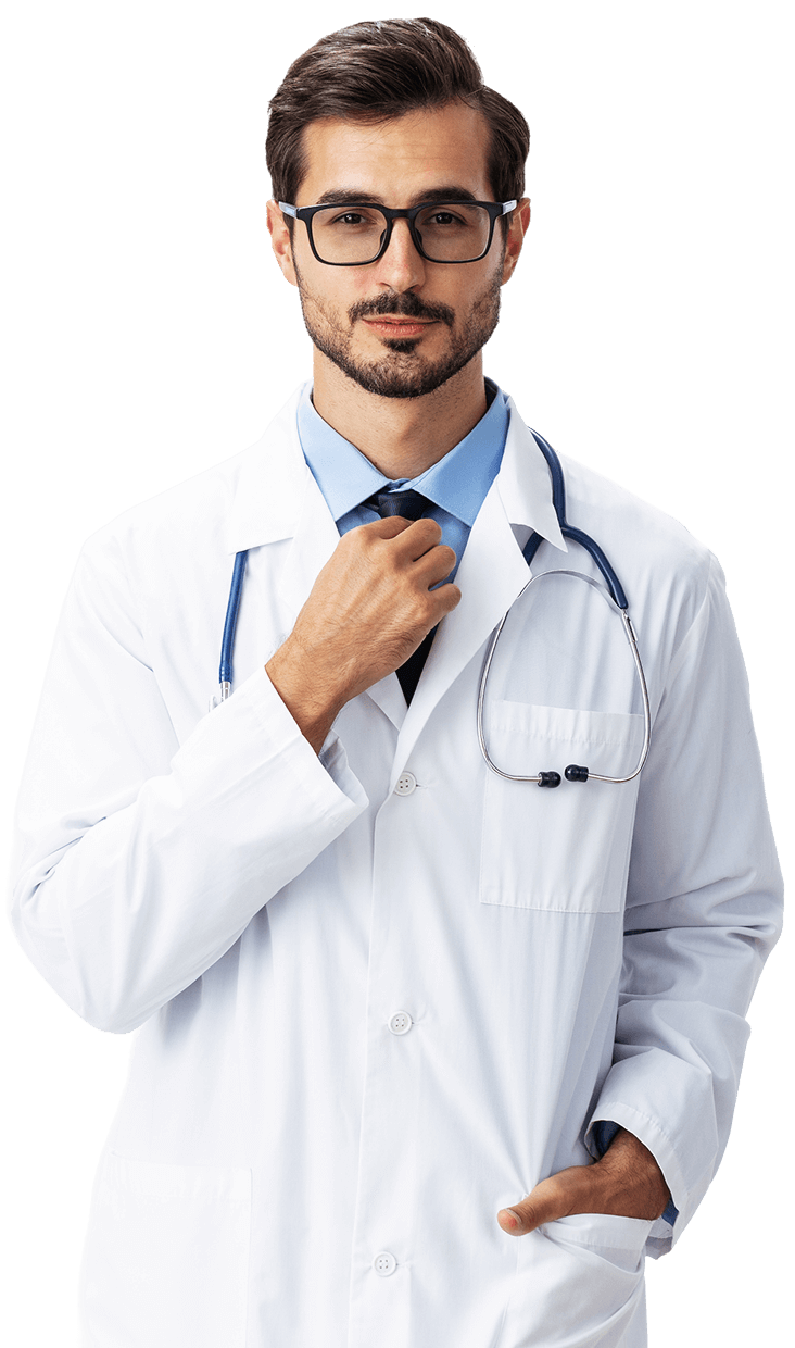 man portrait of a doctor wearing a white coat and 2025 03 11 16 02 05 utc.png